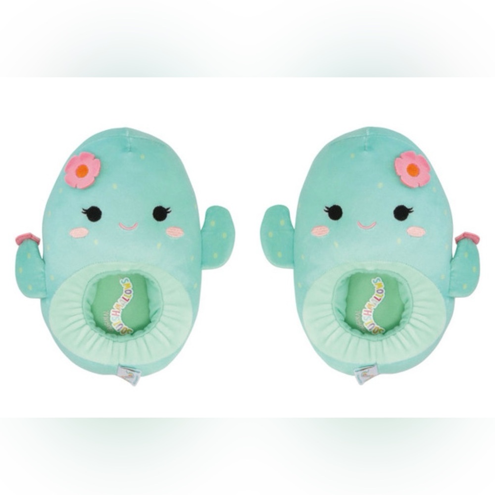 Squishmallow Children’s Slippers - Graciela Cactus, Size 13/1
